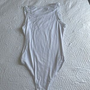White bodysuit tank top